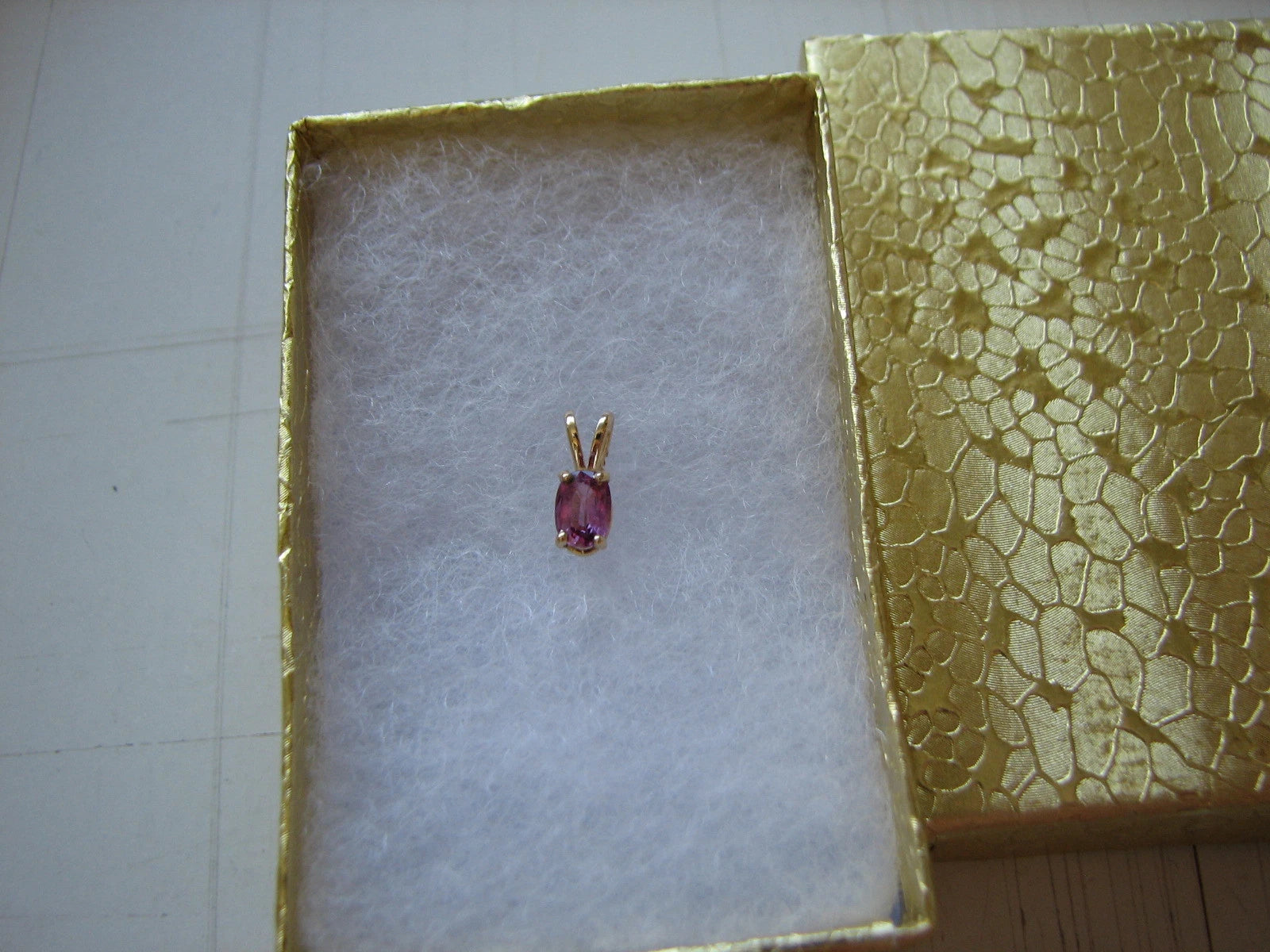 Ruby Solitaire Pendant 14ktGold Oval July Birthstone Valentines Mothers Day SALE