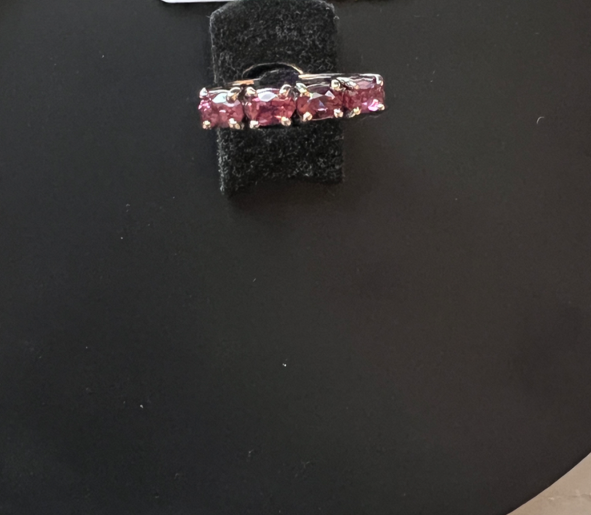 100% Made In America Idaho Rhodolite Garnet Ring Size 5 Nevada Sterling Silver