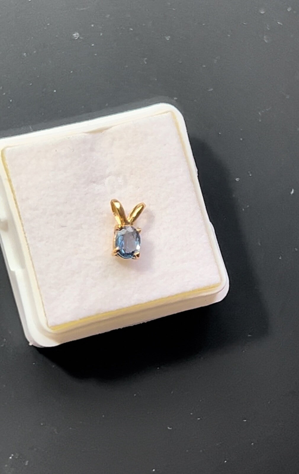 Yogo Montana Sapphire 14kt Gold Pendant Stunning Blue Color September Birthstone