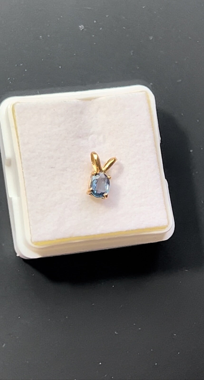 Yogo Montana Sapphire 14kt Gold Pendant Stunning Blue Color September Birthstone