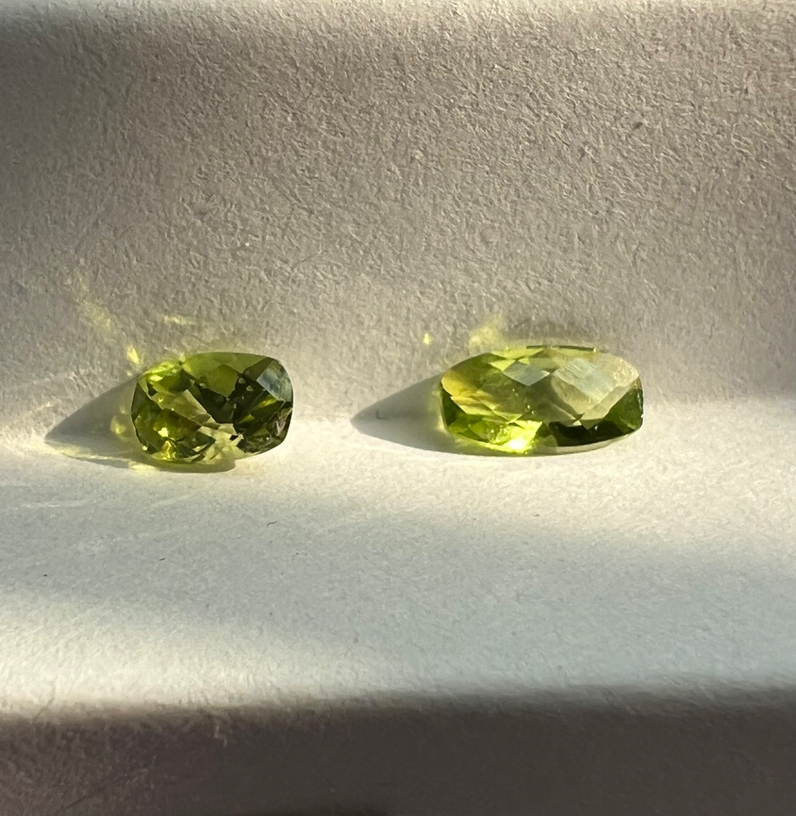 Arizona Peridot Fancy Cut Rectangle Cushion Shaped August Birthstone Liquidation