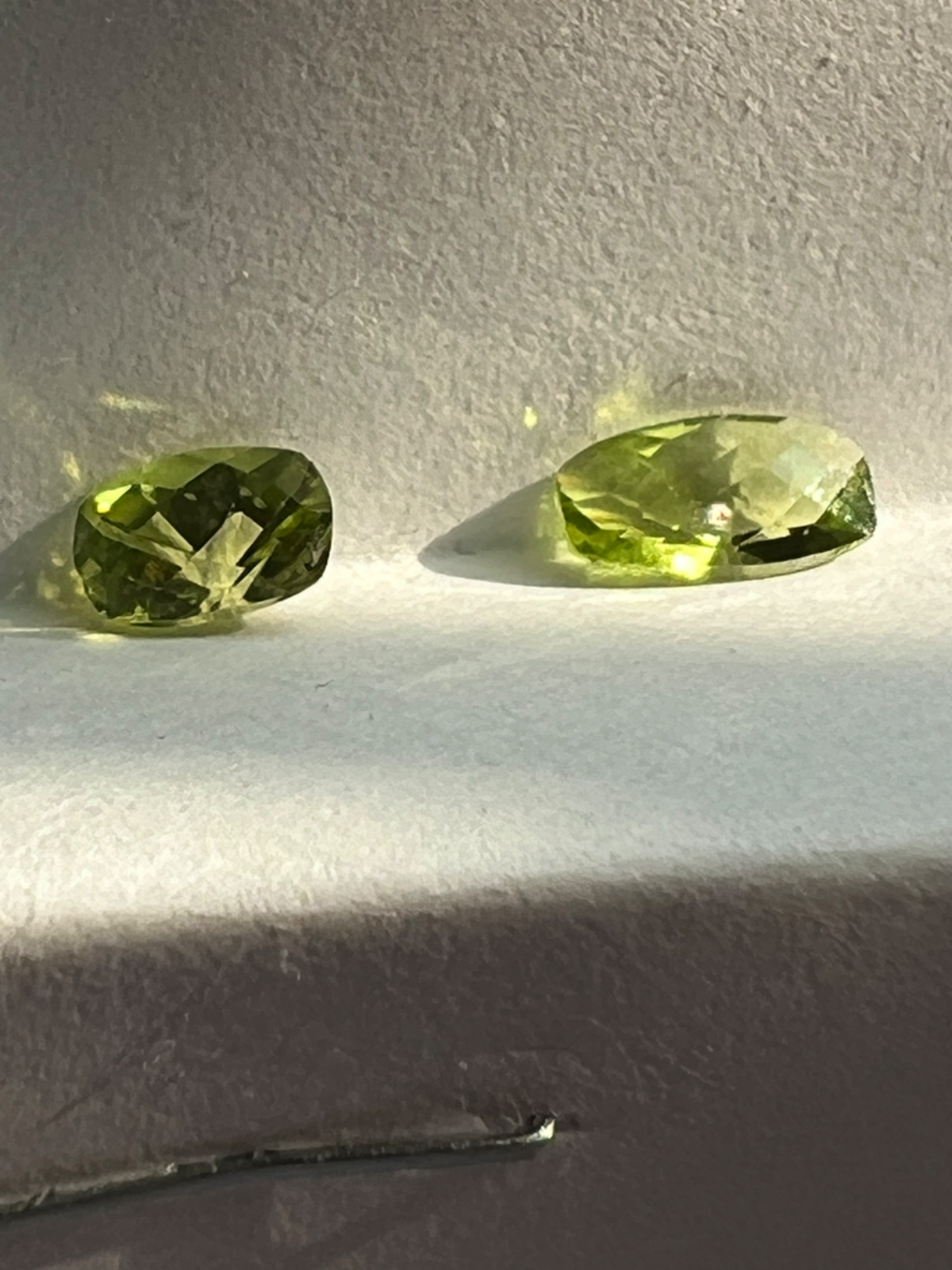Arizona Peridot Fancy Cut Rectangle Cushion Shaped August Birthstone Liquidation