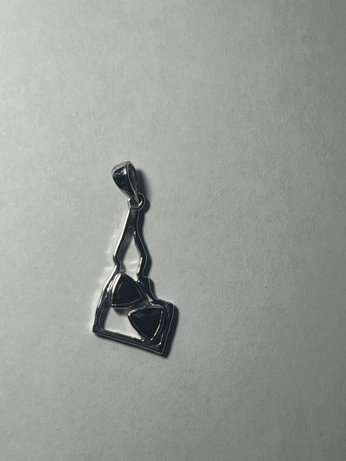 January Birthstone Rhodolite Garnet Idaho Shaped Pendant Nevada Sterling Silver