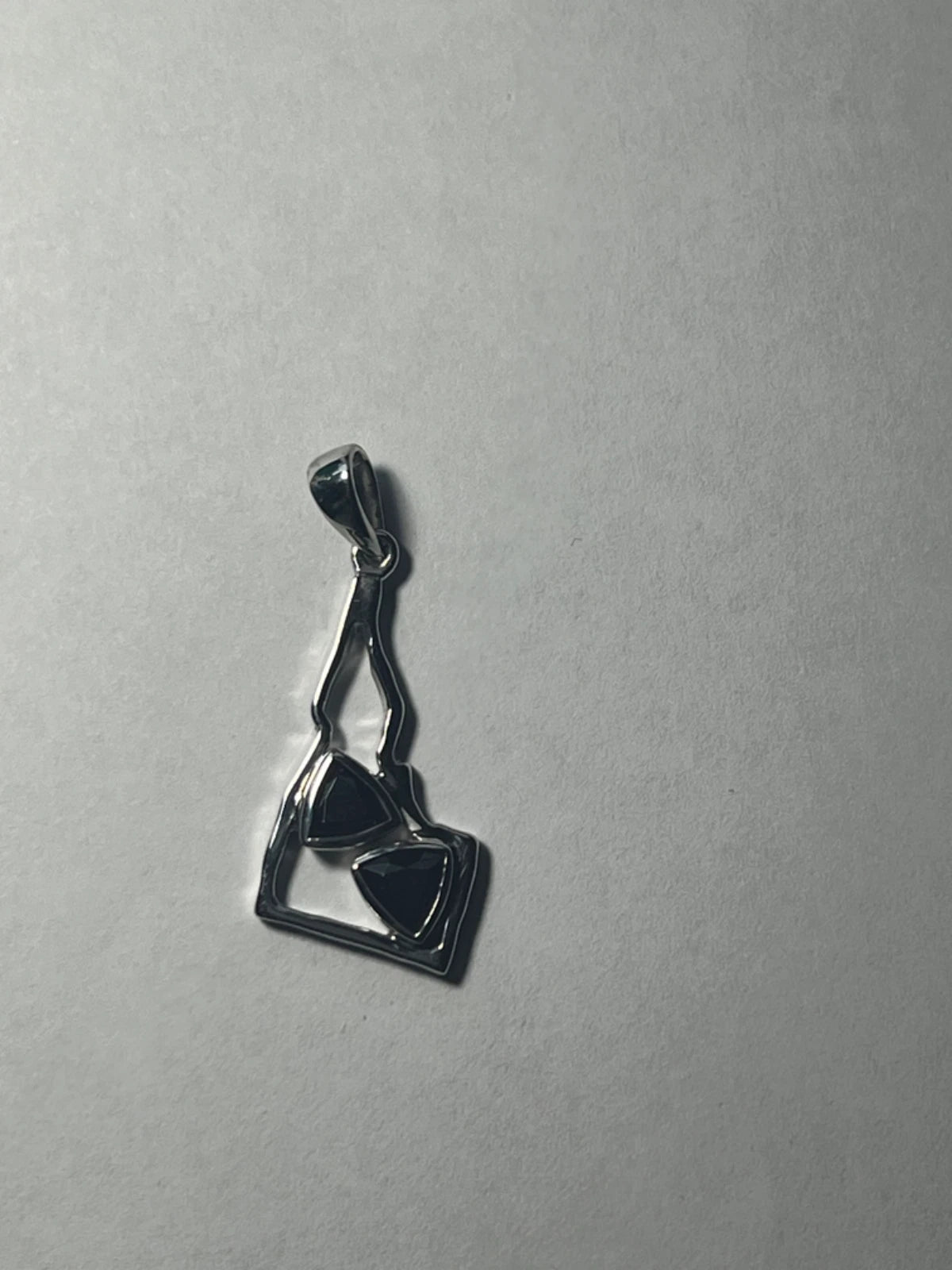 January Birthstone Rhodolite Garnet Idaho Shaped Pendant Nevada Sterling Silver