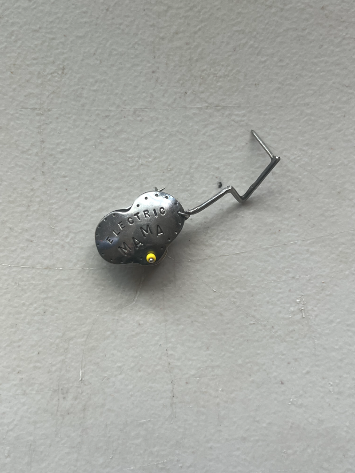 Rare “Electric Mama” Heart Pin w/ Lightning Bolt Sterling Made by Peggy Johnson