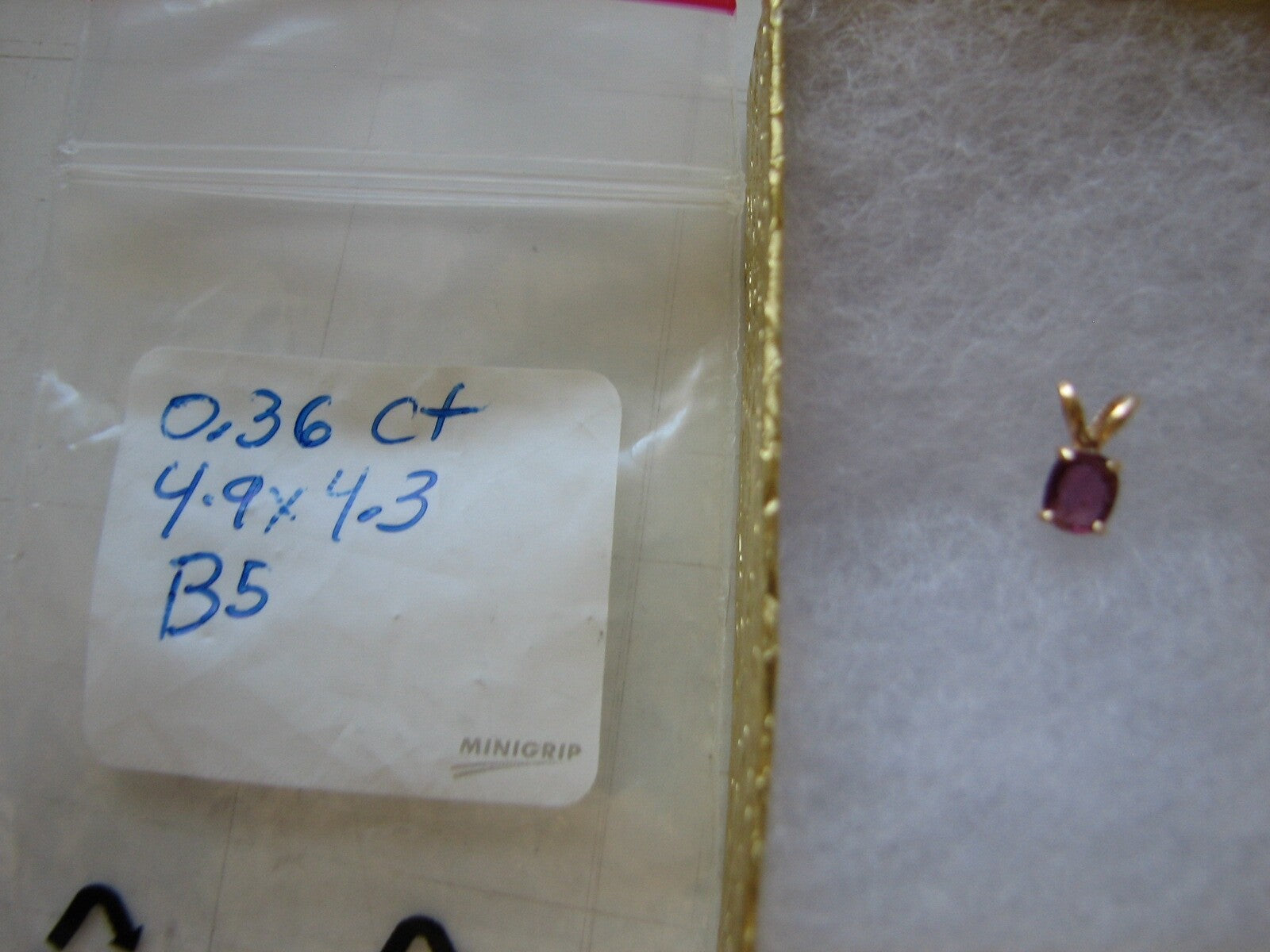 Pink Ruby Solitaire 14ktGold Pendant July Birthstone Valentines Mothers Day SALE