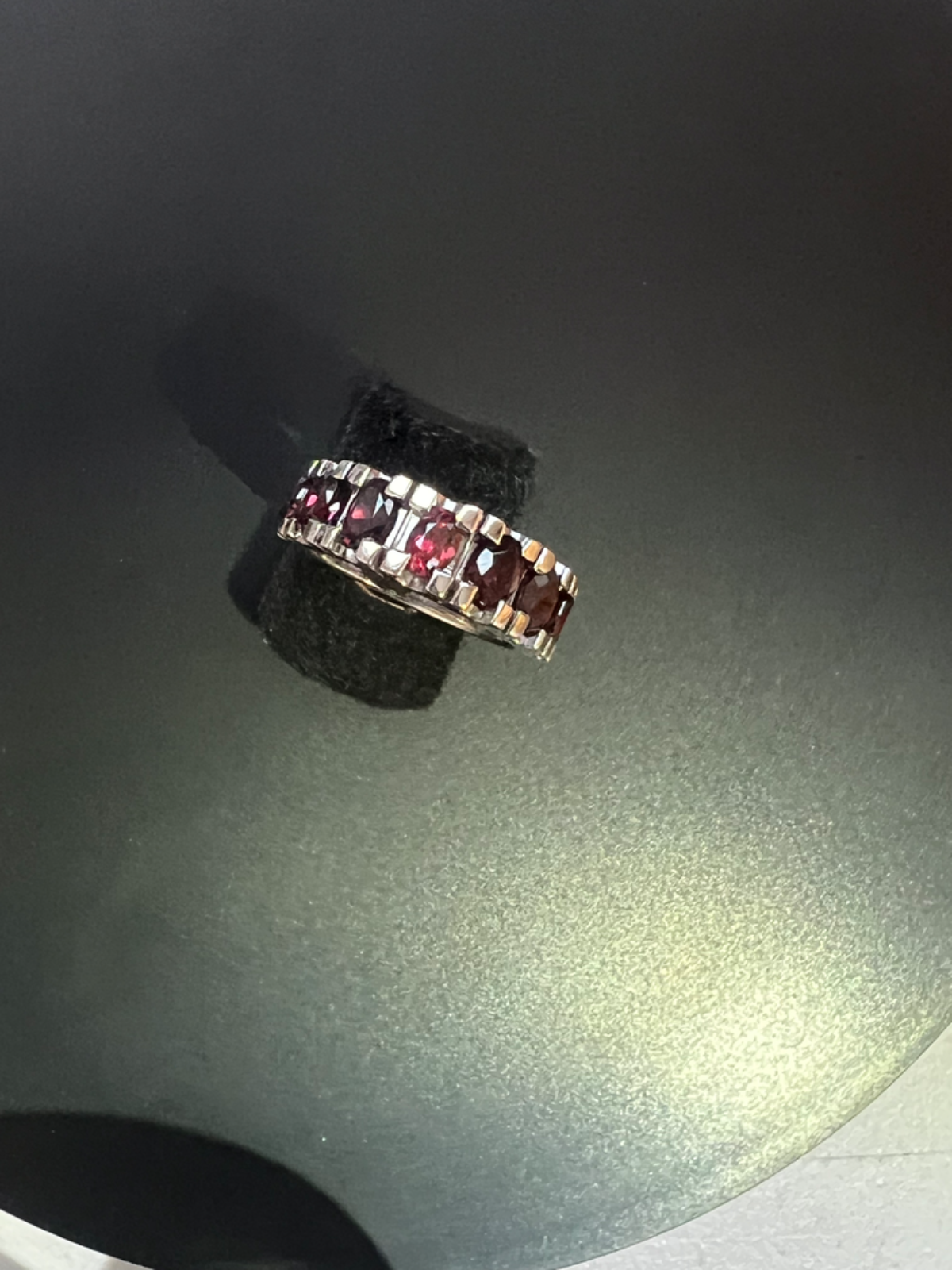 Idaho Rhodolite Garnet Ring Size 7 Nevada Sterling Silver 100% Made In America