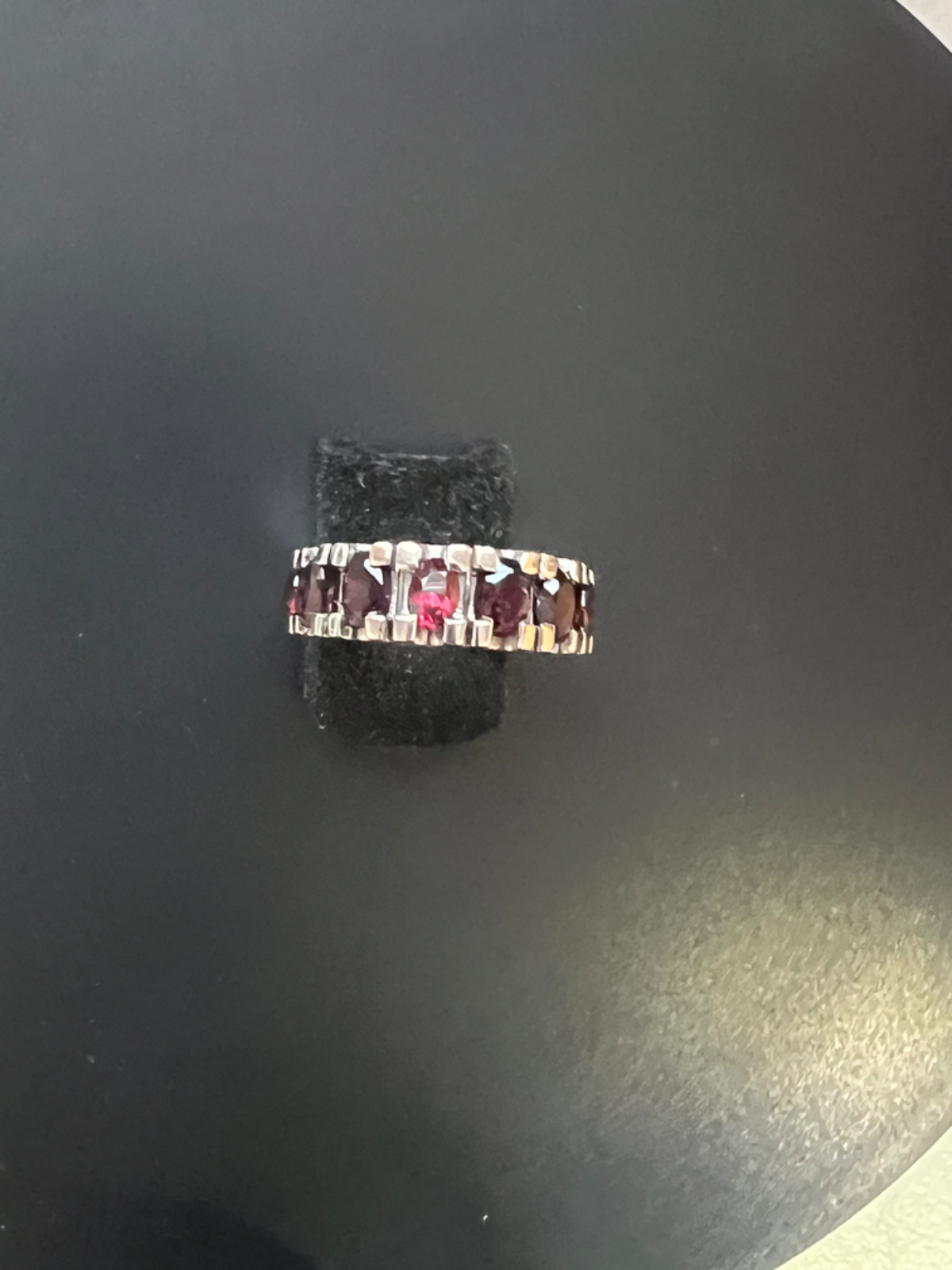 Idaho Rhodolite Garnet Ring Size 7 Nevada Sterling Silver 100% Made In America
