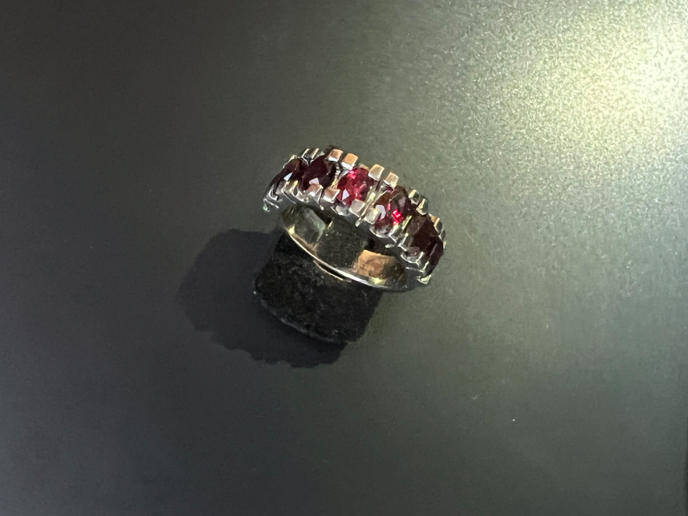 Idaho Rhodolite Garnet Ring Size 7 Nevada Sterling Silver 100% Made In America