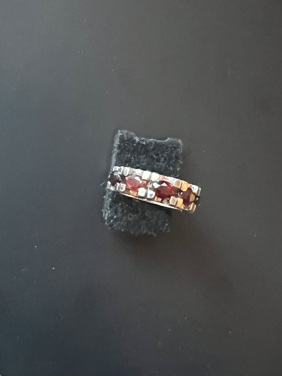 Idaho Rhodolite Garnet Ring Size 4 Nevada Sterling Silver 100% Made In America