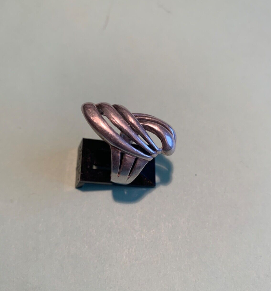 Sterling Silver Ladies Ring Wave Love Knot Pattern Pinky Bling MAKE US A OFFER