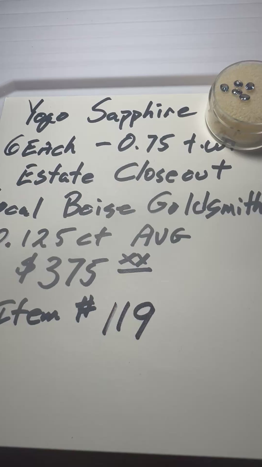 Loose Yogo Montana Sapphires 6pieces End Of Parcel CLOEOUT