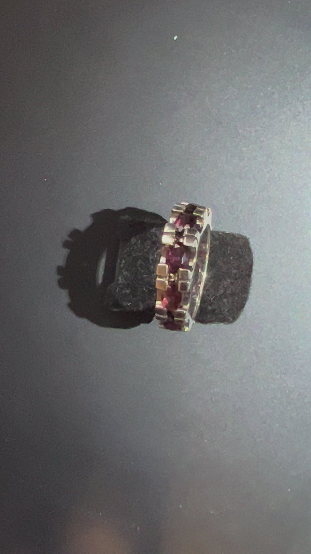 100% Made In America Idaho Rhodolite Garnet Ring Size 5 Nevada Sterling Silver